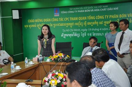 Khách hàng, đối tác tại Campuchia sang thăm PVFCCo