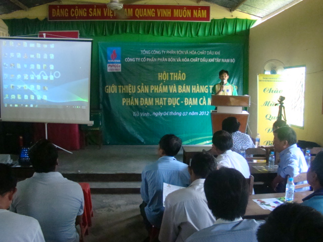 Chain workshops introducing Ca Mau Urea’s product and sales to agencies