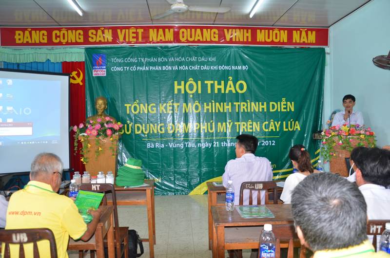 Hội thảo tổng kết mô hình trình diễn sử dụng Đạm Phú Mỹ trên cây lúa tại Bà Rịa – Vũng Tàu