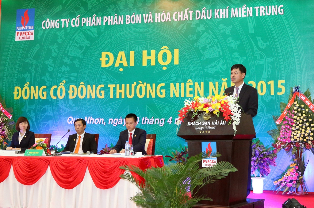 PVFCCo Central và PVFCCo SBD tổ chức thành công phiên họp thường niên 2015 của Đại hội đồng cổ đông