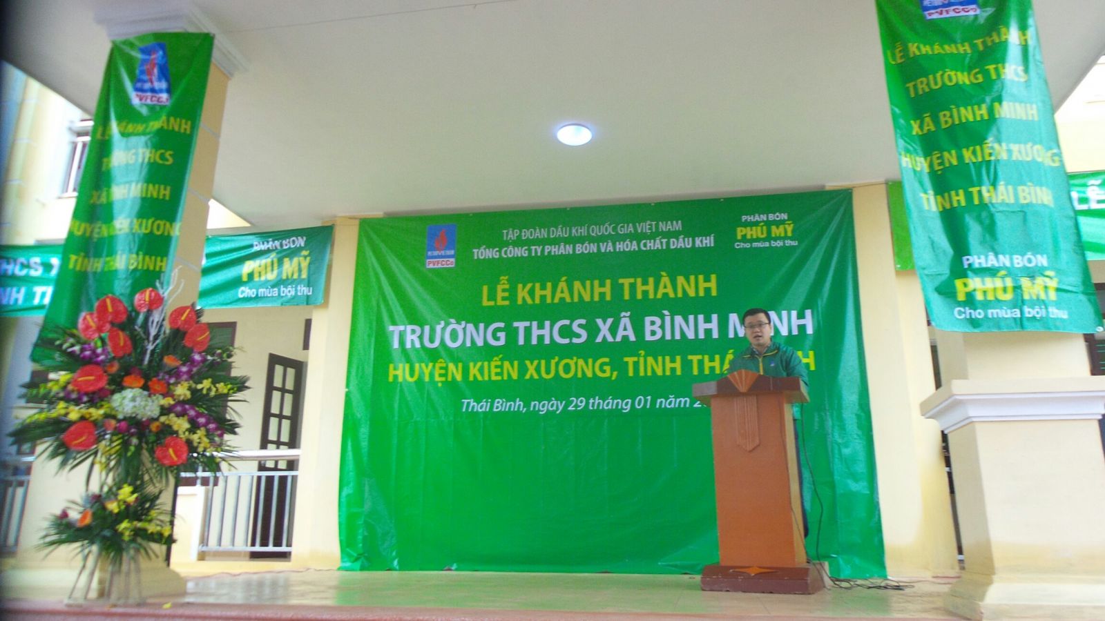 PVFCCo khánh thành trường Trường THCS Bình Minh, tỉnh Thái Bình