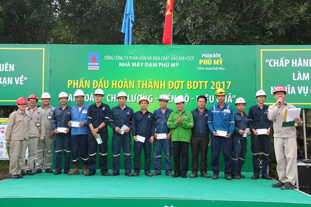 Nhà máy Đạm Phú Mỹ tổ chức “Toolbox Meeting” lần 2 trong đợt bảo dưỡng tổng thể 2017