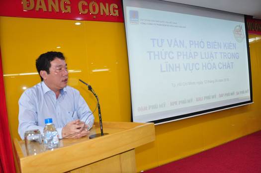 PVFCCo tổ chức lớp học “Tư vấn, phổ biến kiến thức pháp luật trong lĩnh vực hóa chất”